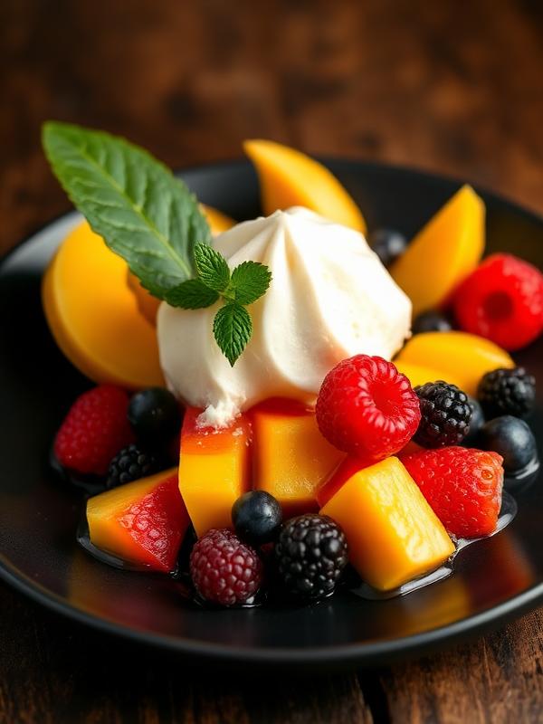 Fresh fruit dessert